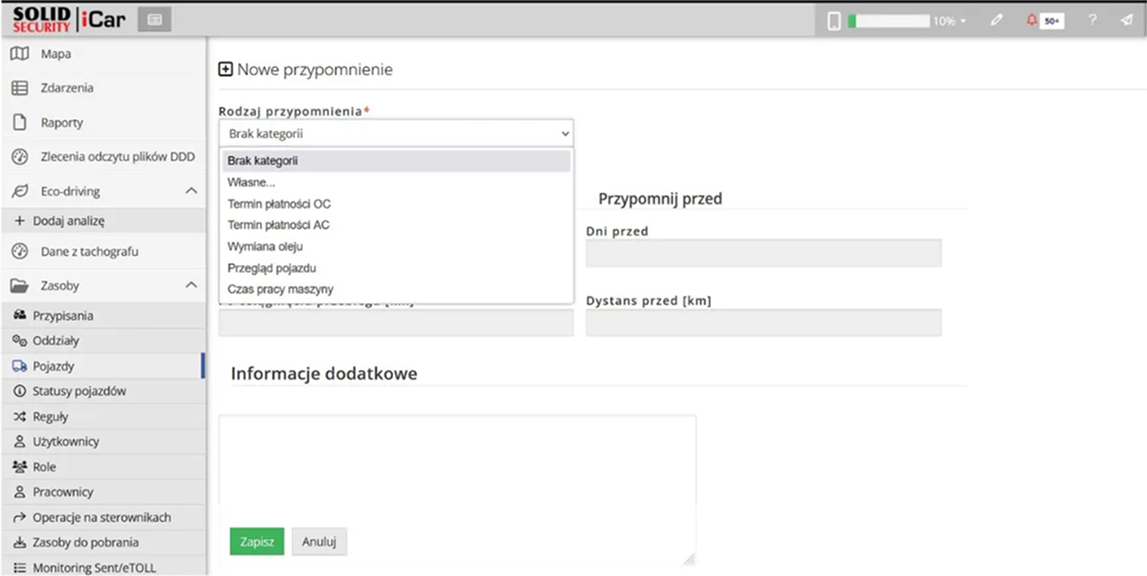 Automatyczne przypomnienia o terminach